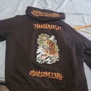 Dussault custom ink tiger hoodie